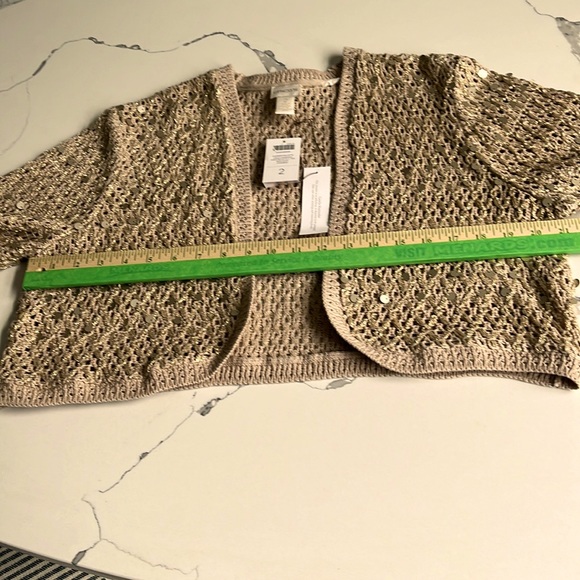 Fabulous Chico’s Shrug With Shimmer Paillette - Picture 9 of 12
